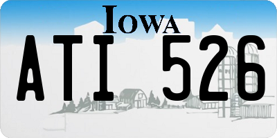 IA license plate ATI526