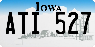 IA license plate ATI527
