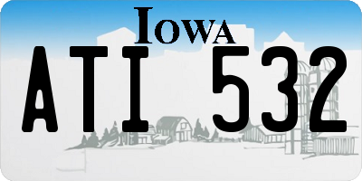 IA license plate ATI532