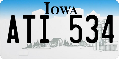 IA license plate ATI534