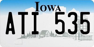 IA license plate ATI535