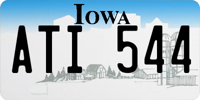 IA license plate ATI544