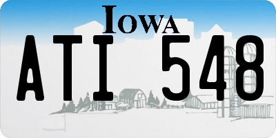 IA license plate ATI548