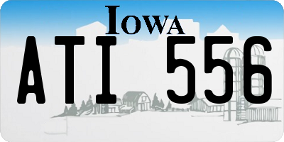 IA license plate ATI556