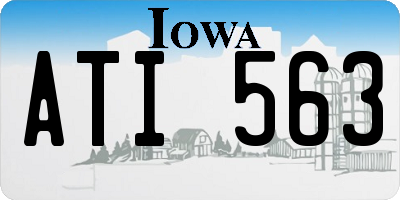 IA license plate ATI563