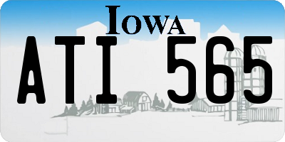 IA license plate ATI565