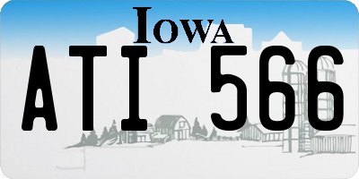 IA license plate ATI566