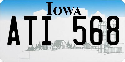 IA license plate ATI568