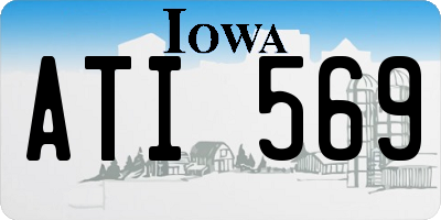 IA license plate ATI569
