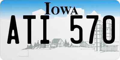 IA license plate ATI570