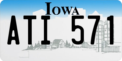 IA license plate ATI571