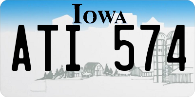 IA license plate ATI574