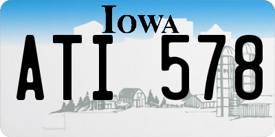 IA license plate ATI578