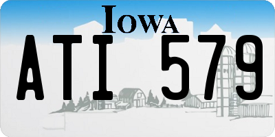 IA license plate ATI579