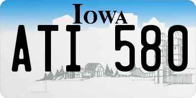 IA license plate ATI580