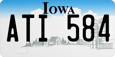 IA license plate ATI584