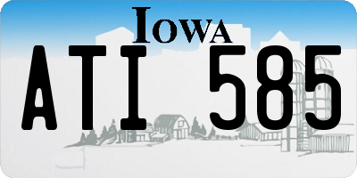 IA license plate ATI585