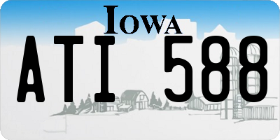 IA license plate ATI588