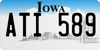 IA license plate ATI589