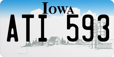 IA license plate ATI593