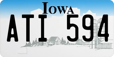 IA license plate ATI594