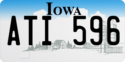 IA license plate ATI596