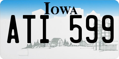 IA license plate ATI599