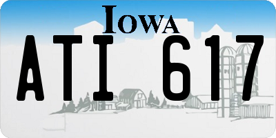 IA license plate ATI617
