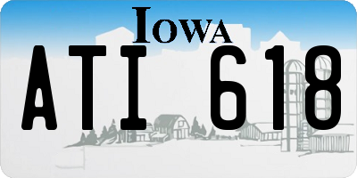 IA license plate ATI618