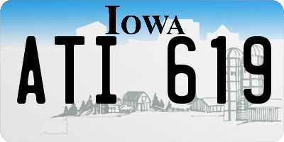 IA license plate ATI619