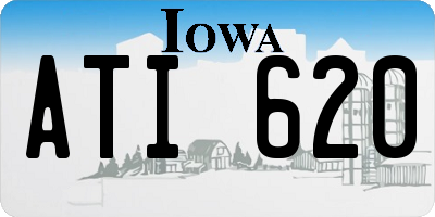IA license plate ATI620