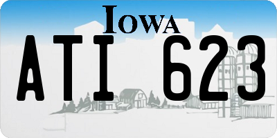 IA license plate ATI623