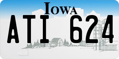 IA license plate ATI624