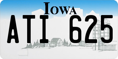 IA license plate ATI625