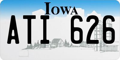 IA license plate ATI626