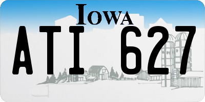 IA license plate ATI627