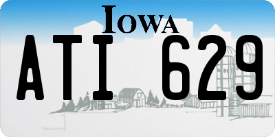 IA license plate ATI629