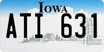 IA license plate ATI631