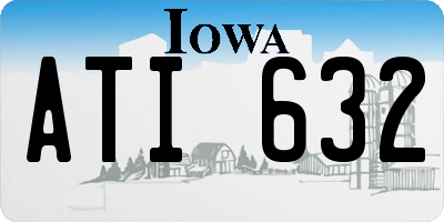 IA license plate ATI632