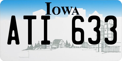 IA license plate ATI633