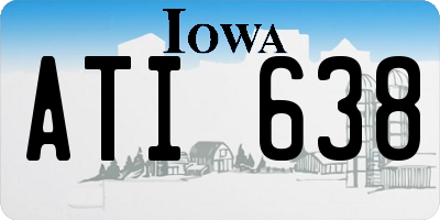 IA license plate ATI638