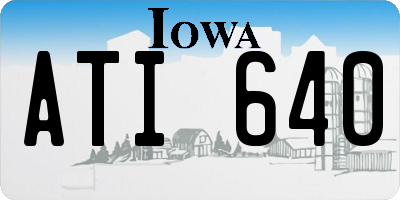 IA license plate ATI640