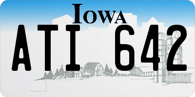 IA license plate ATI642