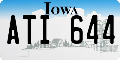 IA license plate ATI644