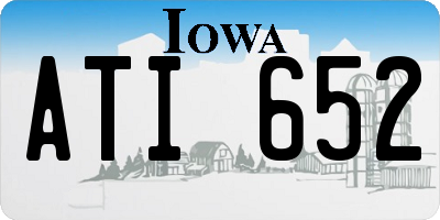 IA license plate ATI652