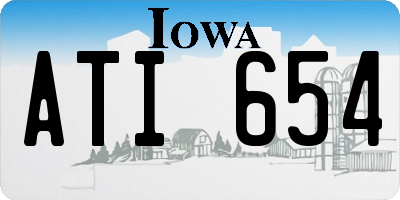 IA license plate ATI654