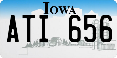 IA license plate ATI656