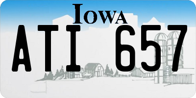 IA license plate ATI657
