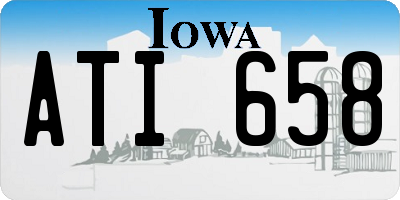 IA license plate ATI658