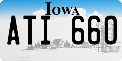 IA license plate ATI660